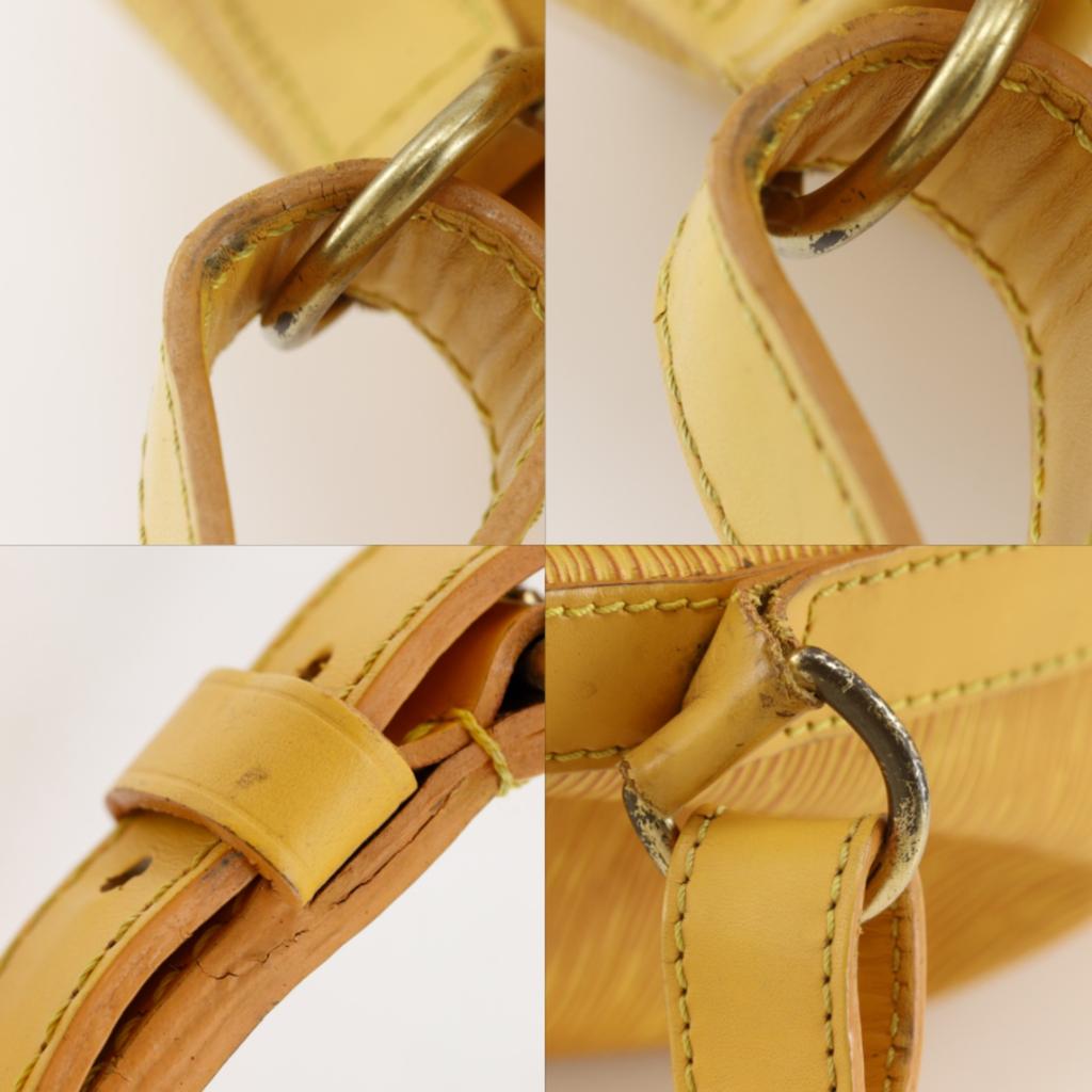 Louis Vuitton Noe Shoulder Bag M44009 Tassiri Yellow Epi Leather Women Used