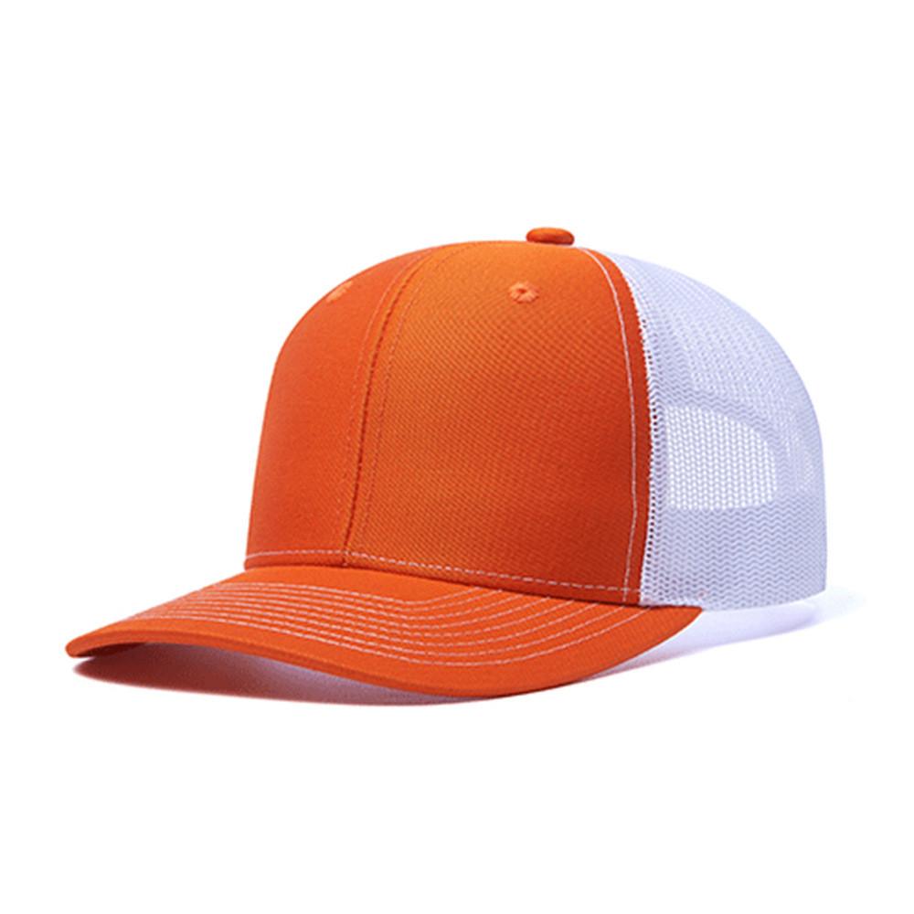 Classic Cotton Baseball Cap With Wide Brim And Breathable Mesh For Summer Sun Protection