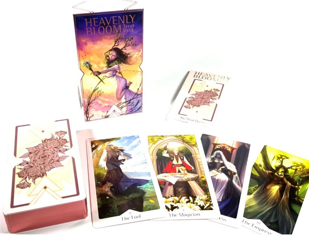 I.I.J Heavenly Bloom Tarot Deck, Waite Edition, 78 Cards, Tarot Reading, with Japanese Instructions, Authentic Product
