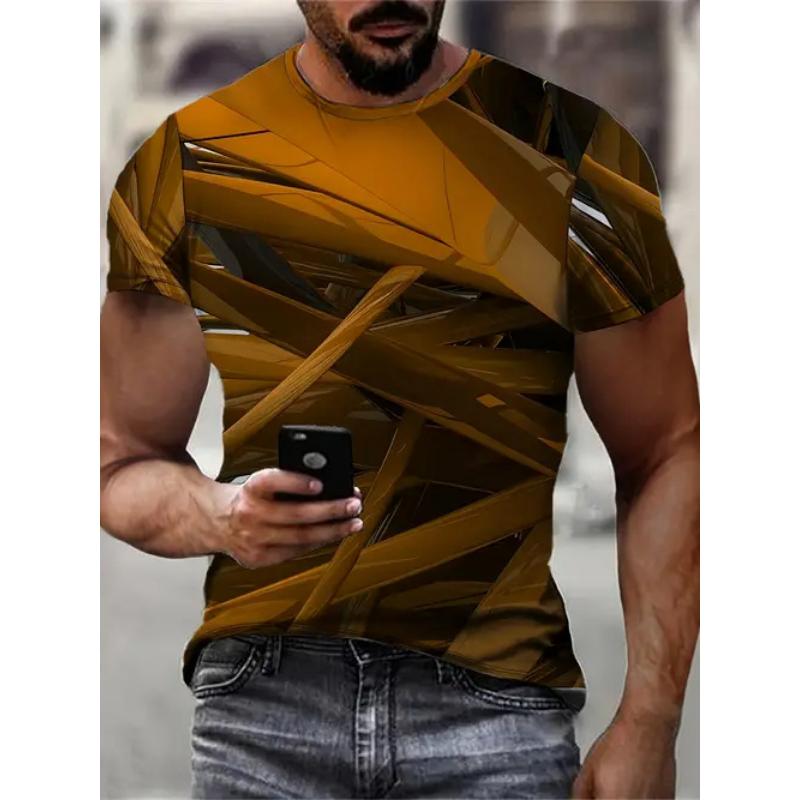 Fashion 3D Print Men Short Sleeve Round Neck T-Shirt Plus Size Tee Summer Casual Tshirts