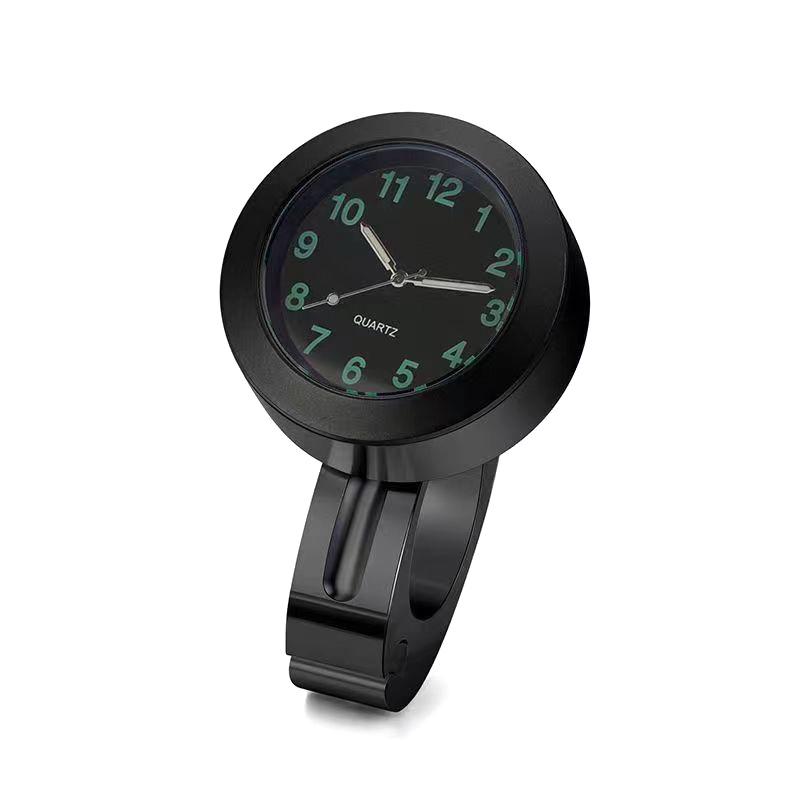 Orologio da manubrio per moto, resistente, con visione notturna, impermeabile, antiurto, con fibbia, universale, da montare sul manubrio della moto.