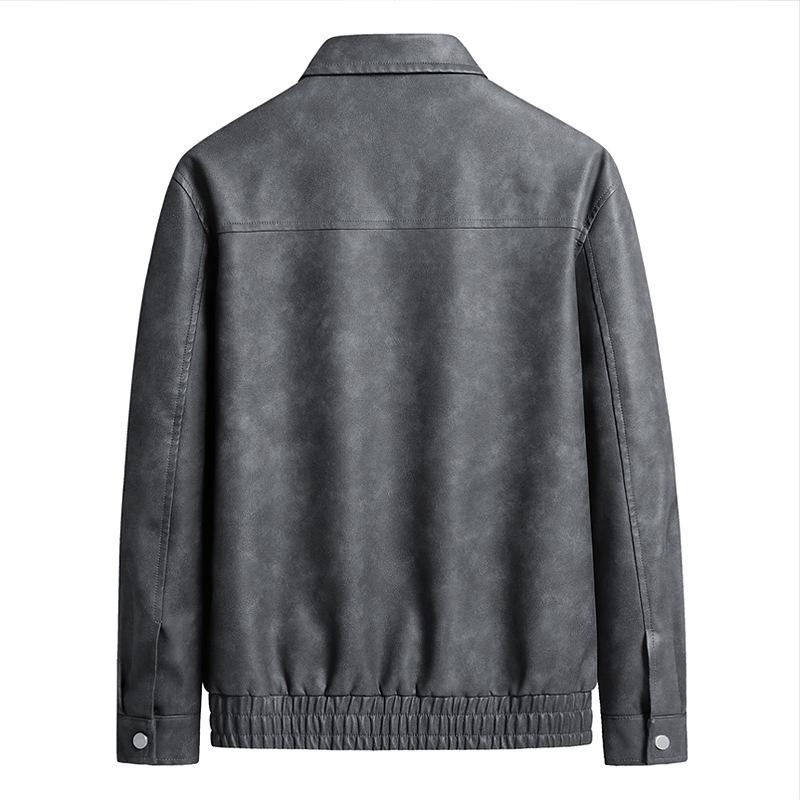 2025 Men's Retro Suede Velvet Jacket - Trendy American Lapel Style for Autumn