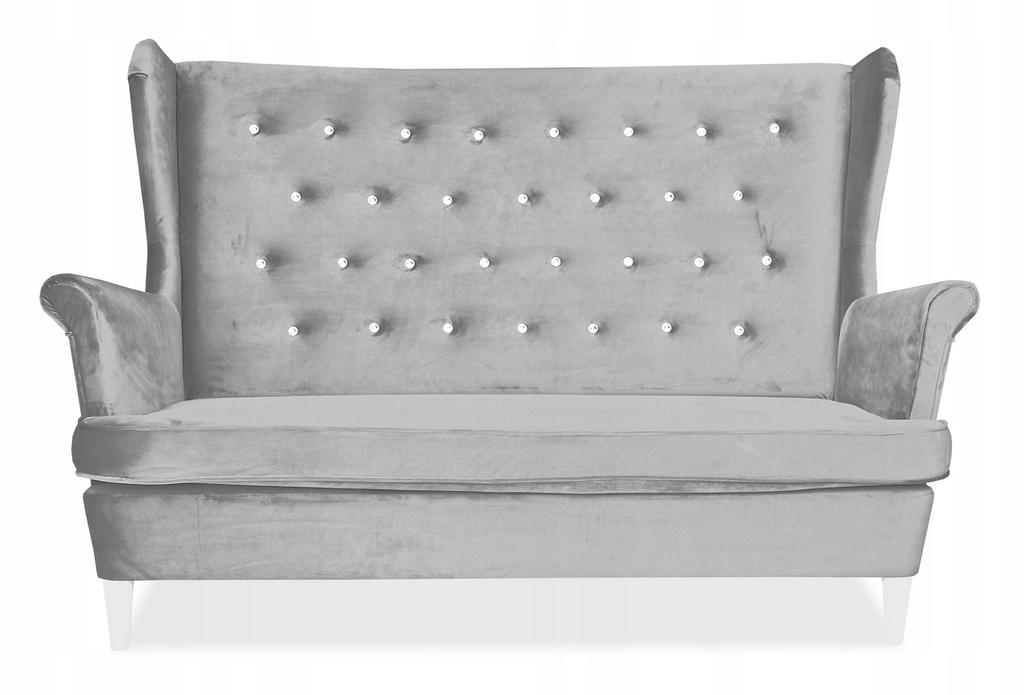 Lounge Set of Furniture Diana Wingback Sofa Armchairs Poufs Family Furniture Set