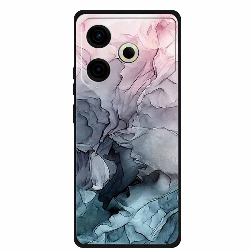 Phone Case For Tecno Pova6 Neo TPU Back Coque for Pova 6 Neo Marble Colour Soft Cover Protective Funda Luxury Silicone Shell