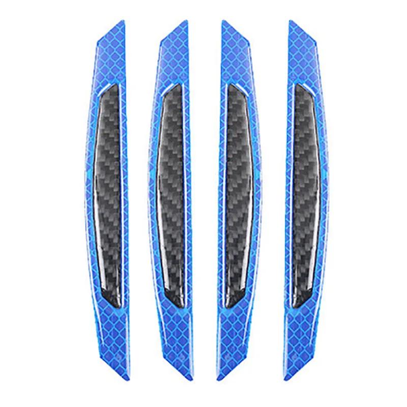 4 ks/sada 5D samolepek a obtisků z uhlíkových vláken Auto reflexní proužek Varování Stylingové lišty Vnější díly