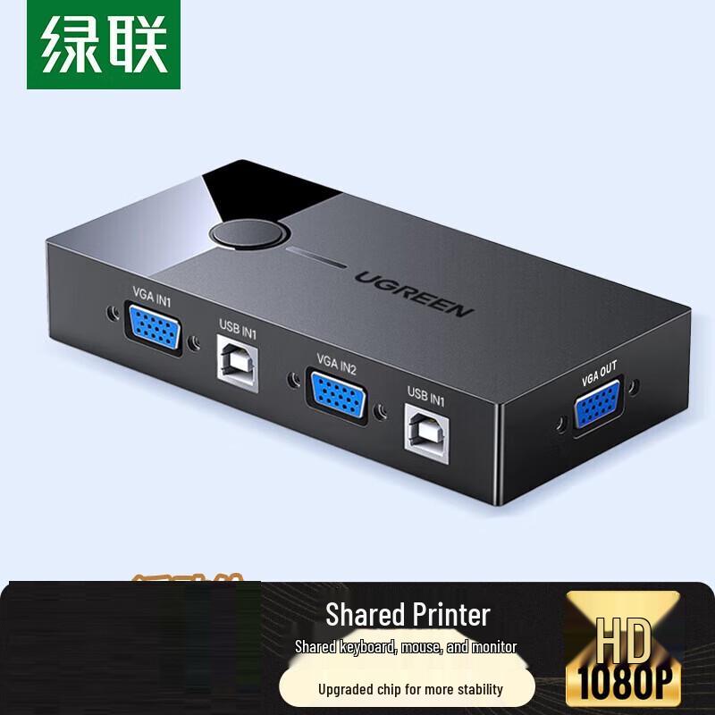 UGREEN VGA KVM Switch 2-in-1 Out