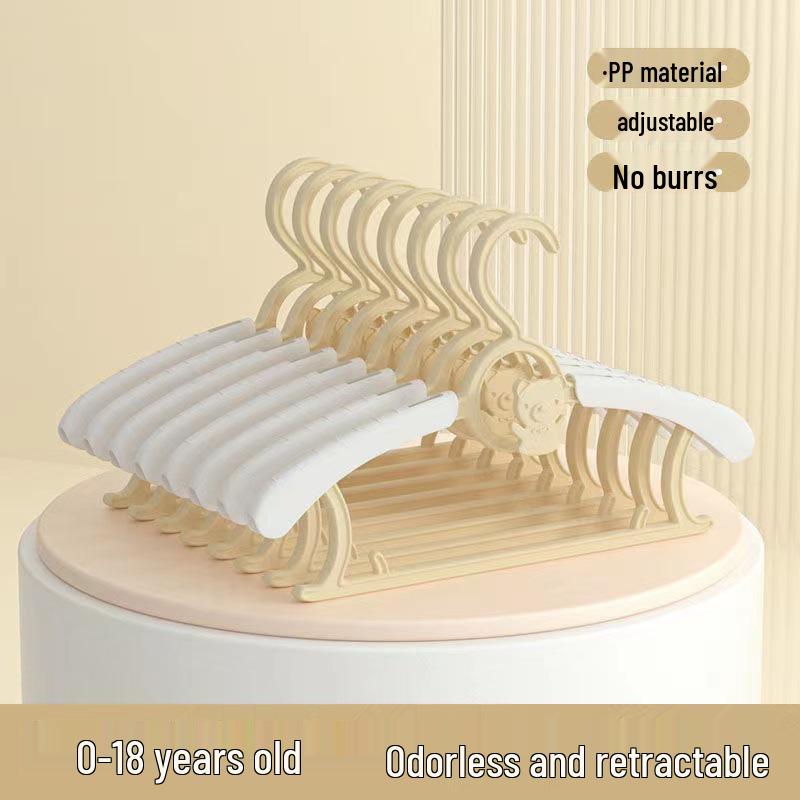 Non-slip Retractable Baby Clothes Hanger - Multifunctional & No-Marks 