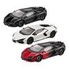 Lamborghini Revuelto 1:24 Druckguss Supercar Rennauto Legierung Pull-Back Modellauto, Schwarz