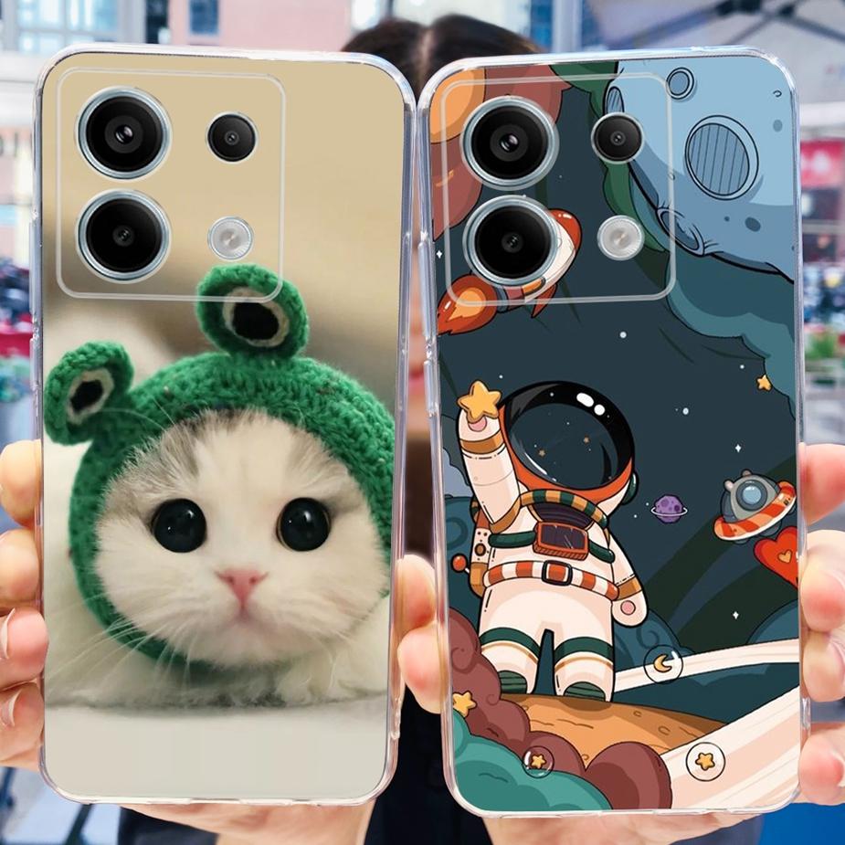 For Xiaomi Poco X6 Pro 5G Case New Fashion Painted Cover Clear Silicone Soft TPU Phone Case For Xiaomi Poco X6 Pro PocoX6 Bumper
