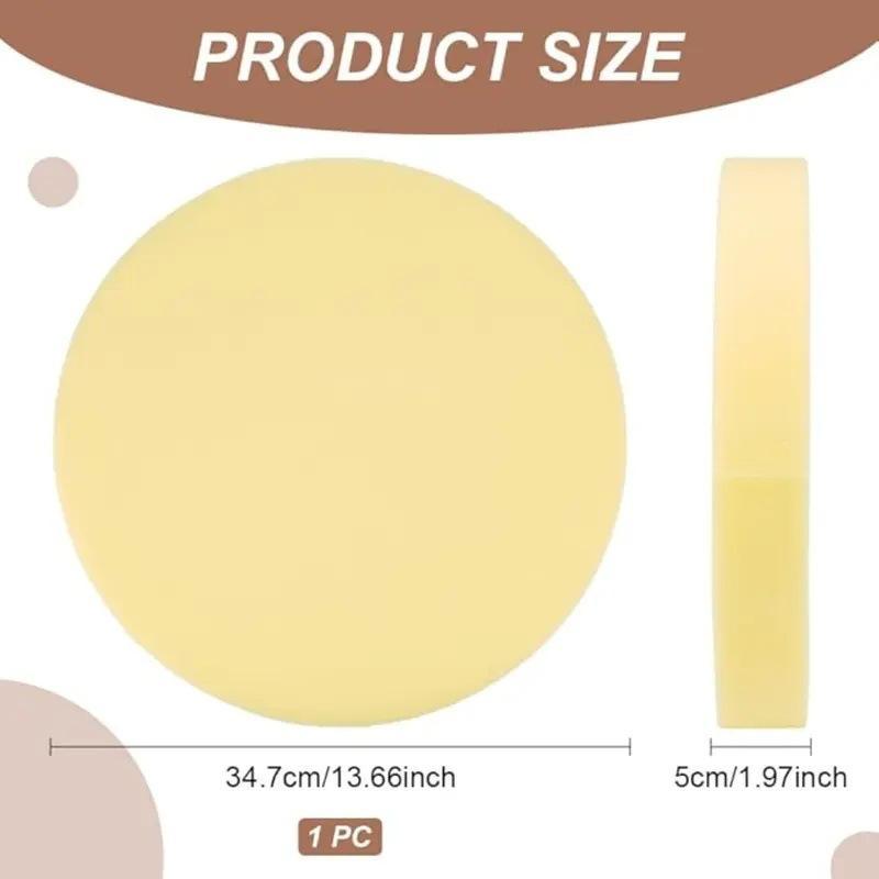 Large Round Pottery Sponge Cushion For Clay Crafts Molding Painting Ceramic Tool For Artists Beginners Craft Sponges