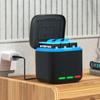 3-Channel Battery Charger 2 SD Slot Batteries Storage Case Charging Station for GoPro Go Pro Hero 8 7 6 5 Camera Accessories