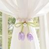 Tulip-Shaped Tulip Curtain Straps Magnetic Curtain Buckle Creative Drapery Holders  Home Decor