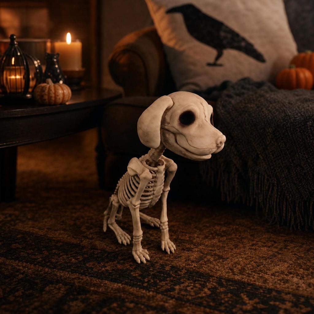 Dog Skeleton Haunted Skeletal Plastic for Party