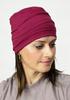 Iryda Turban Made of Wine-Colored Cotton, a Fashionable Cap Even After Chemotherapy