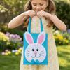 Handheld Design Cartoon Rabbit Bag File Pocket Tutorial Bag Messenger Bag Casual Style Crossbody Strap Non Woven Bag