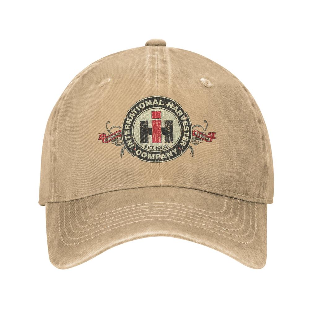 International Harvester Company Youthful Style Baseball Cap Ready Stock For Fast Dispatch Casual Gatherings Denim Dad Hat