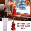 Gift Tree Santa Claus Aromatherapy Candle Silicone Mold DIY Creative Santa Claus Gift Design Food Grade,Easy To Clean And Demold