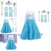 Elsa Princess Dress For Girls Halloween Costume Kids Fairy Tale Dress