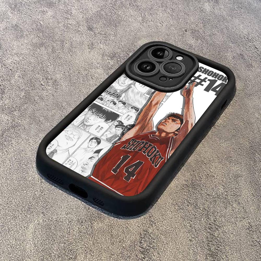 Japanese S-SLAM D-DUNK Phone Case For IPhone 17 16 15 13 11 12 14 Pro Max Plus Silicone Cover Shell