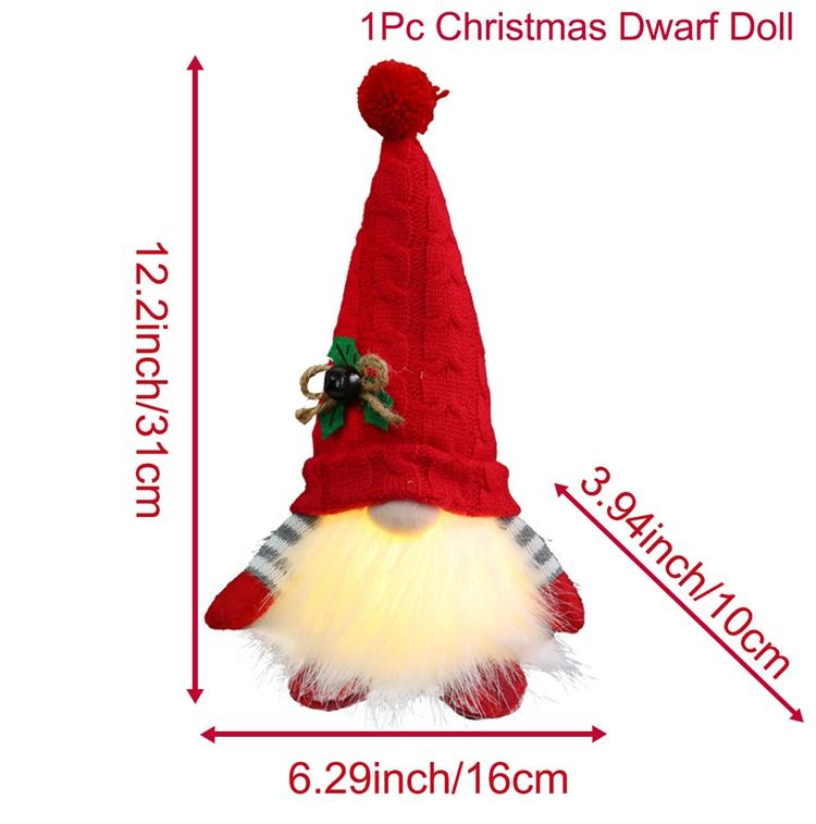 

Рождественские украшения в виде безликих кукол с подсветкой Рождественское украшение 2024 Счастливого Рождества Рождественские подарки Навидад Ноэль Новый год 2025