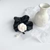 Fashion Girls Women Pearl Headwear Hair Circle Hair Bands Camellia Scrunchies Elastic Hair Rope