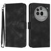 For Nothing Phone (3a) Pro Wallet Case Line Imprinted PU Leather Phone Cover with Strap