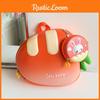 Trendy Orange Pink Blue Purple Kids Backpack With Fun Carrot Print Lightweight Eva Material