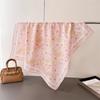 French Pastoral Cotton Small Square Scarf High-end Printed Silk Scarf Headscarf Shawl Scarf Women's Professional Scarf Scarf Scarf