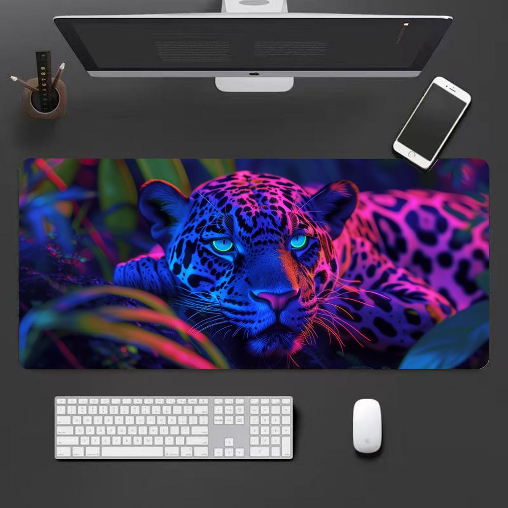 Pink leopard Mouse Pad Desk Mouse Pad Cute HD Desk Pad Extended Gaming Keyboard Mats Large XXL Gamer Mousepad x