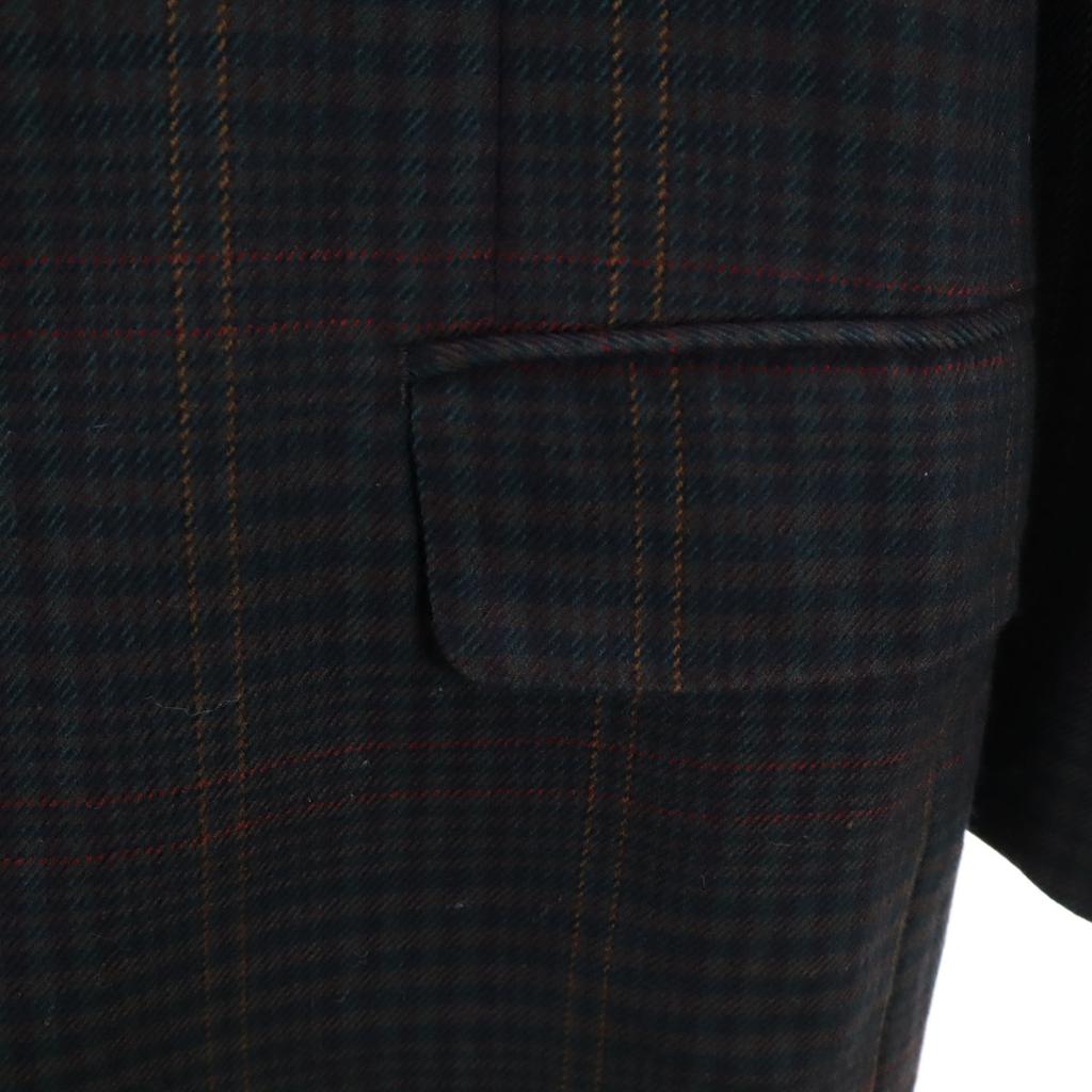 Burberrys 90er Jahre Old Check Muster doppelt geschnittene Jacke BE5 Navy System Herren Gebraucht