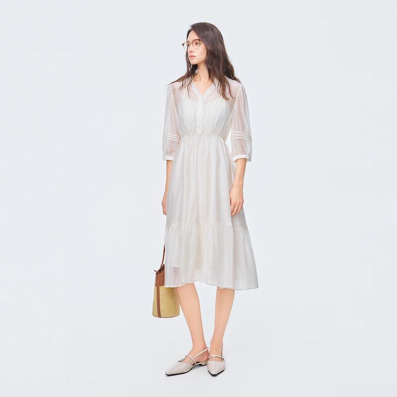 Elegant Tencel Commuter Midi Dress