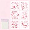 6 stk/sett Blomstersommerfugl sjablongmaler for utklippsbokvegg Liten kreativ design DIY-dekorsjablonger for maling og dekor