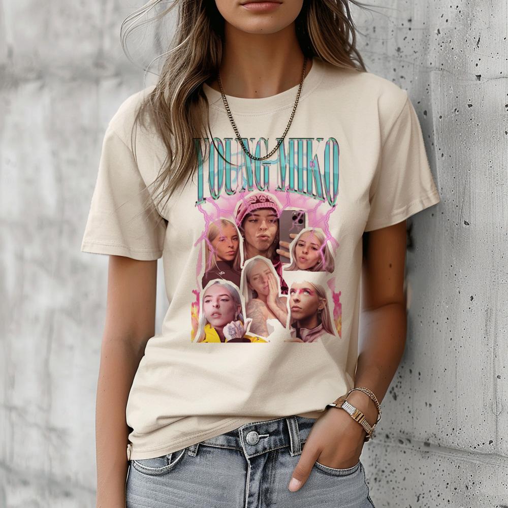 Young Miko Tee Women Summer Designer Manga T Shirt Female Harajuku Clothing