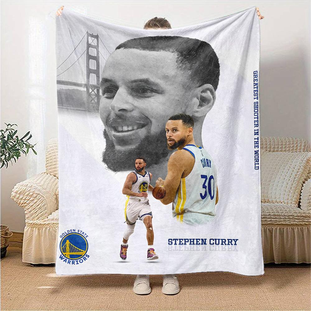 Golden State Warriors Curry Blanket Soft Warm Cozy Suitable for Picnics Livingroom Couch Four Seasons Universal Modern Gifts For Family Or Friends