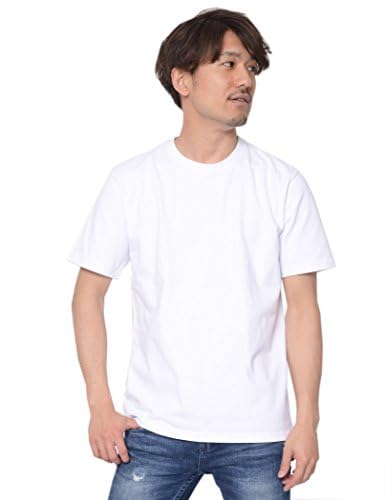 T-Shirt.ST Men's 10.2oz Short Sleeve Solid Color Super Heavyweight T-Shirt, White, Size XXXL