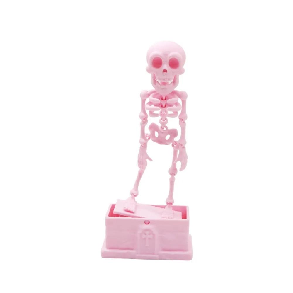 3D Printed Dancing Skeleton Aquarium Bubbler Plastic with Air Tube Fish Tank Dance Skull with Air Tube Dynamic Skeleton Bubbler