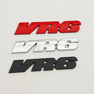 3D kovové logo VR6 odznak samolepka na zadní kufr auta pro VW Volkswagen Golf R32 Passat CC R36 GT Touareg Phaeton Příslušenství AY5