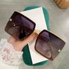 H Letter Polarized Sunglasses Women'S Large Frame, Sunglasses With Light Luxury And Thin Face Versatile Fashion Trend