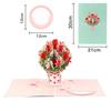 Popular 3D Handmade Christmas Bouquet Greeting Card