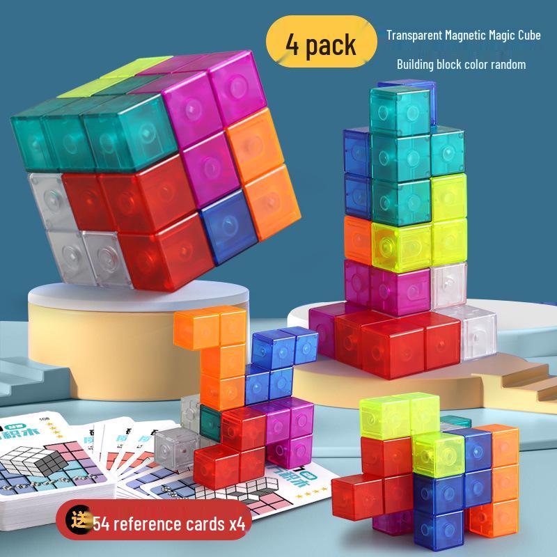 Magnetic Magic Cube Blocks: Educational Soma Cube Geometry for Kids