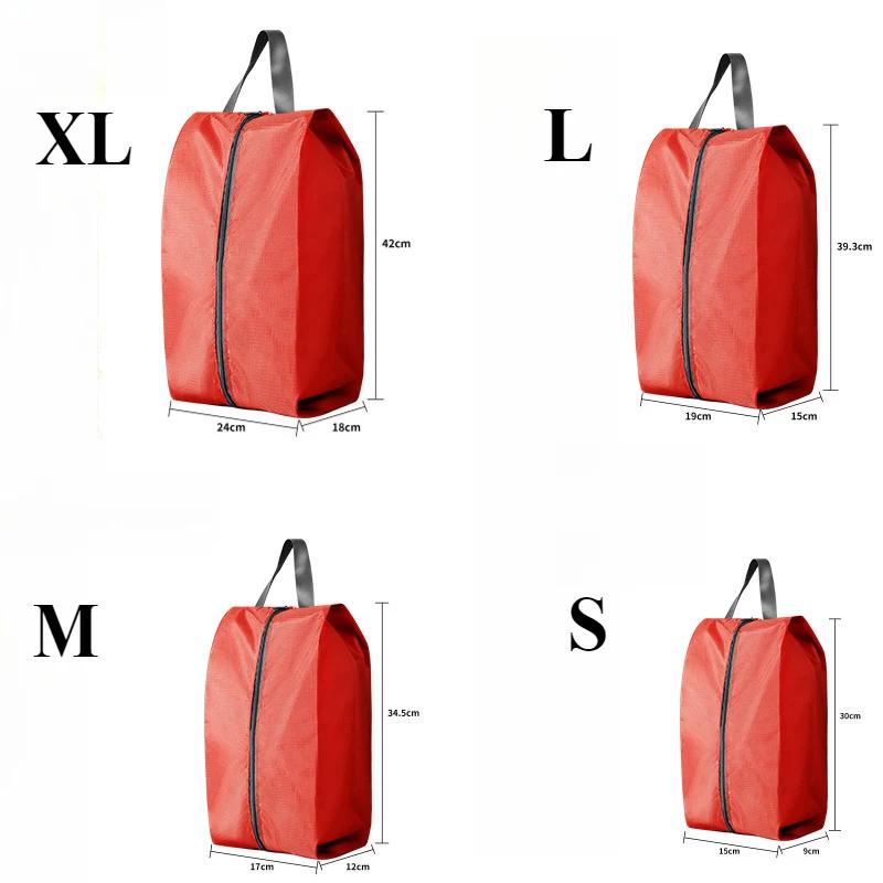 4 Size Portable Waterproof Shoe Storage Bags with Zipper Closure for Men and Women Travel Dustproof Shoes Organizer Bags