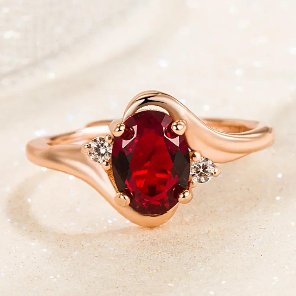 

New S925 Sterling Silver Ring Ruby Classic Ring Adjustable As Engagement Jewelry Gift for Women