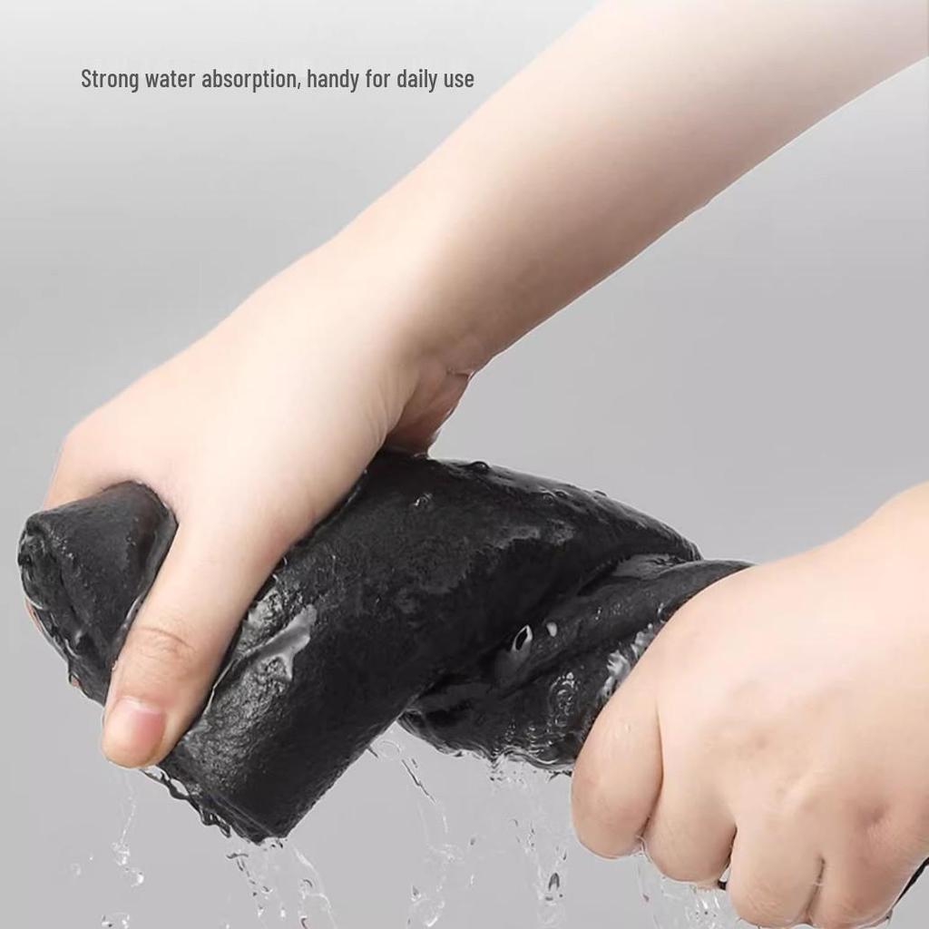 Magisches Glas- & Spiegel-Streifenfreies Reinigungstuch mit Scheuerschwamm