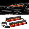 2-in-1 32 LED Car Strobe Lights For Emergency Flash Warning Lamp Windshield Bar Red Blue Amber White Waterproof Auto Assembly