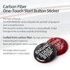 Real Carbon Fiber Engine Start Stop Button Circle Cover Sticker For For Honda Civic 10th Gen 2016-2025 Car Interior Accessories