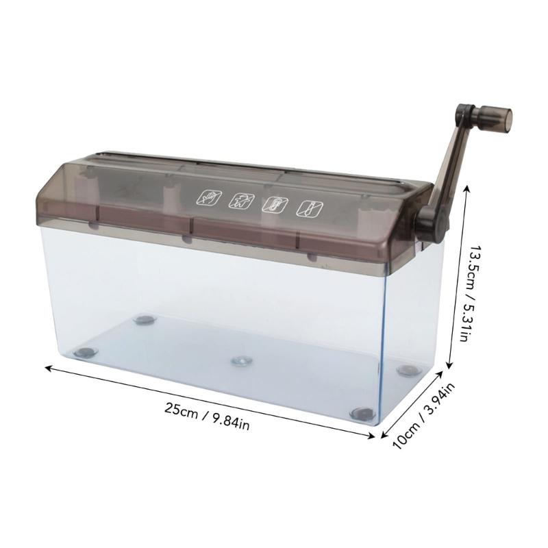 Mini Hand Shredder Portable Hand Shredder Paper Shredder Manual Paper Shredder Mini Paper Cutting Machine Office