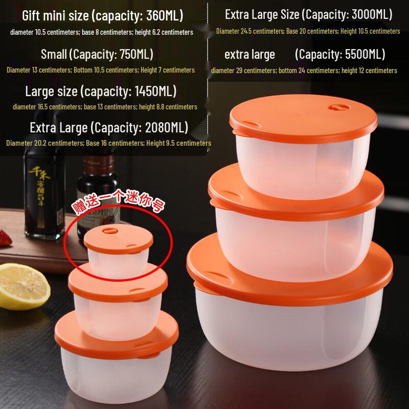 DM Thickened Round Microwave Food Container Set