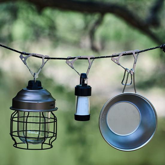 Carabinier triunghiular din oțel inoxidabil în aer liber, portabil, multifuncțional, camping, drumeții, pescuit, cataramă triunghiulară, cârlig de fixare