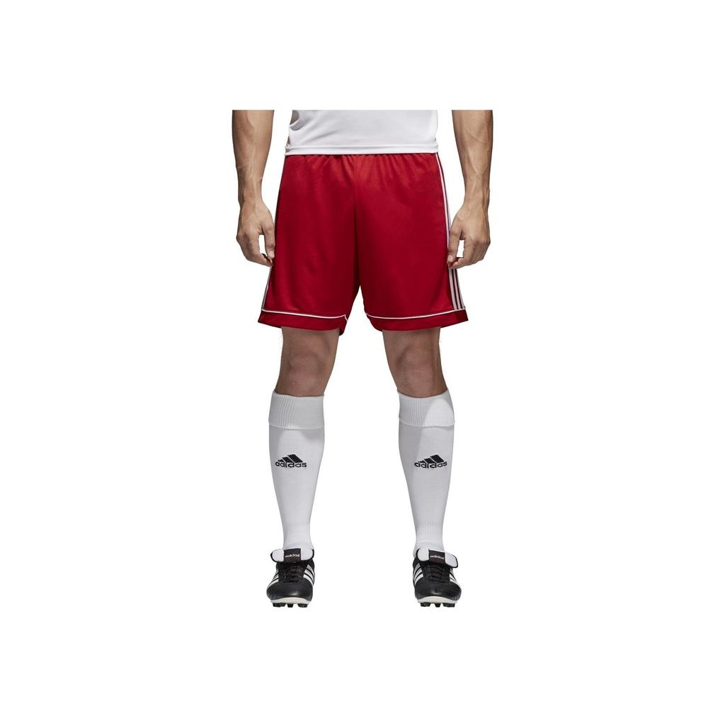 adidas Three-Stripe Football Training Breathable Shorts Men Bottoms Red BJ9226