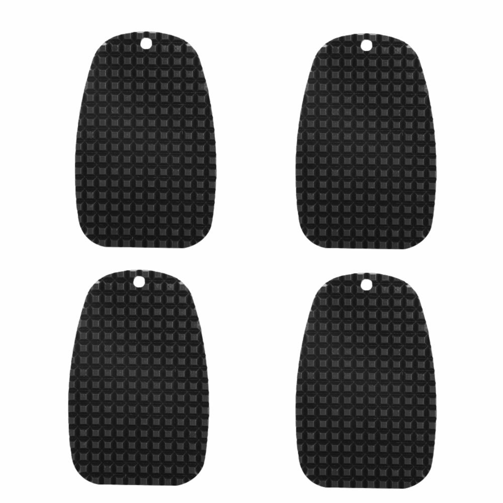 4pcs Anti-Sink Design Motorcycle Kickstand Pad Universal Fit Kickstand Foot Plate Soft Ground
